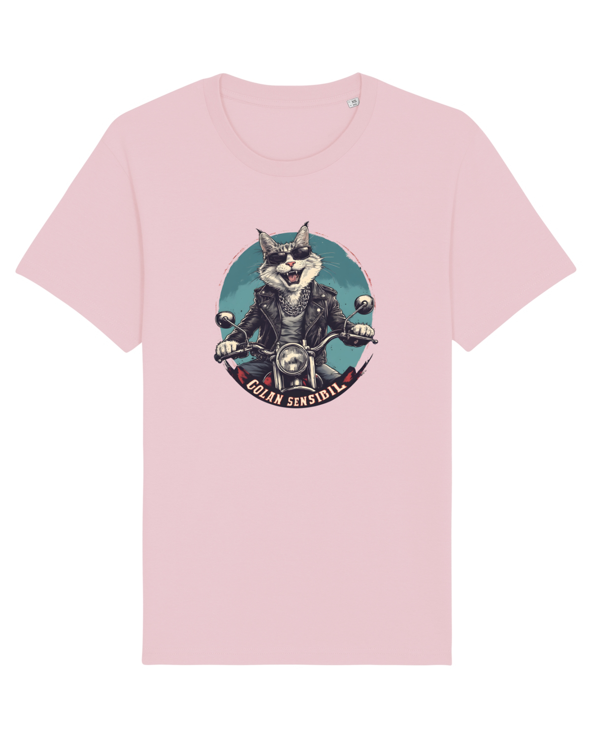 Tricou mânecă scurtă Unisex Rocker Cotton Pink