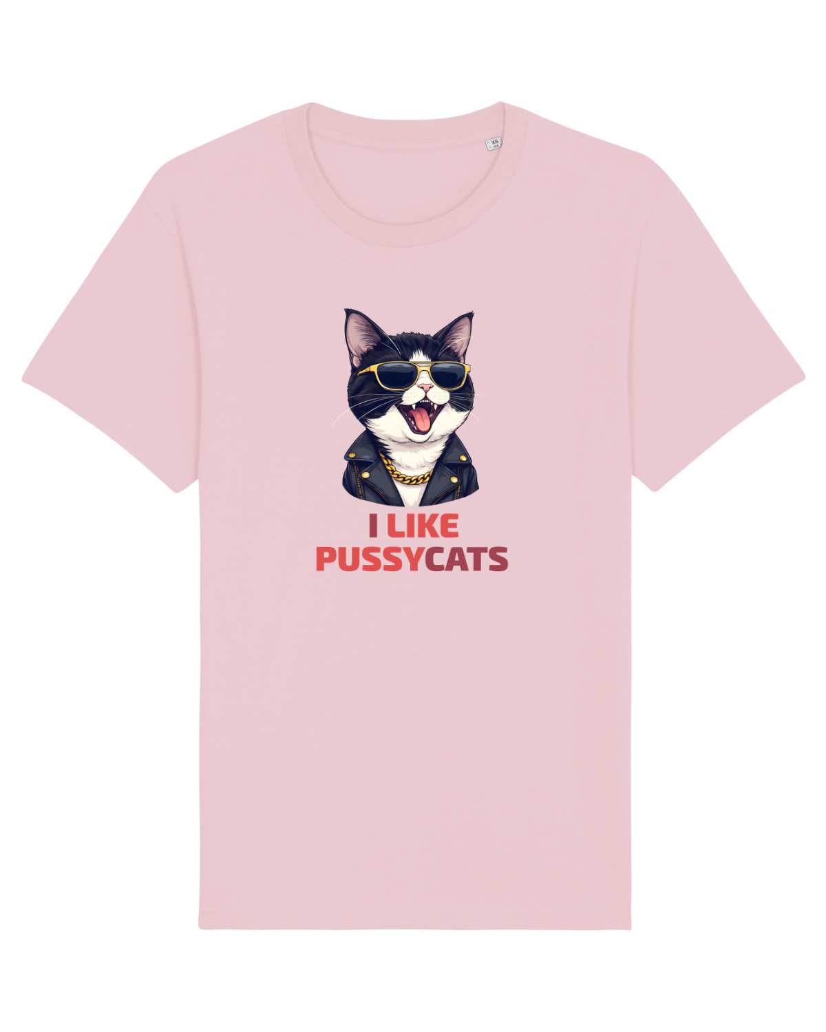 Tricou mânecă scurtă Unisex Rocker Cotton Pink