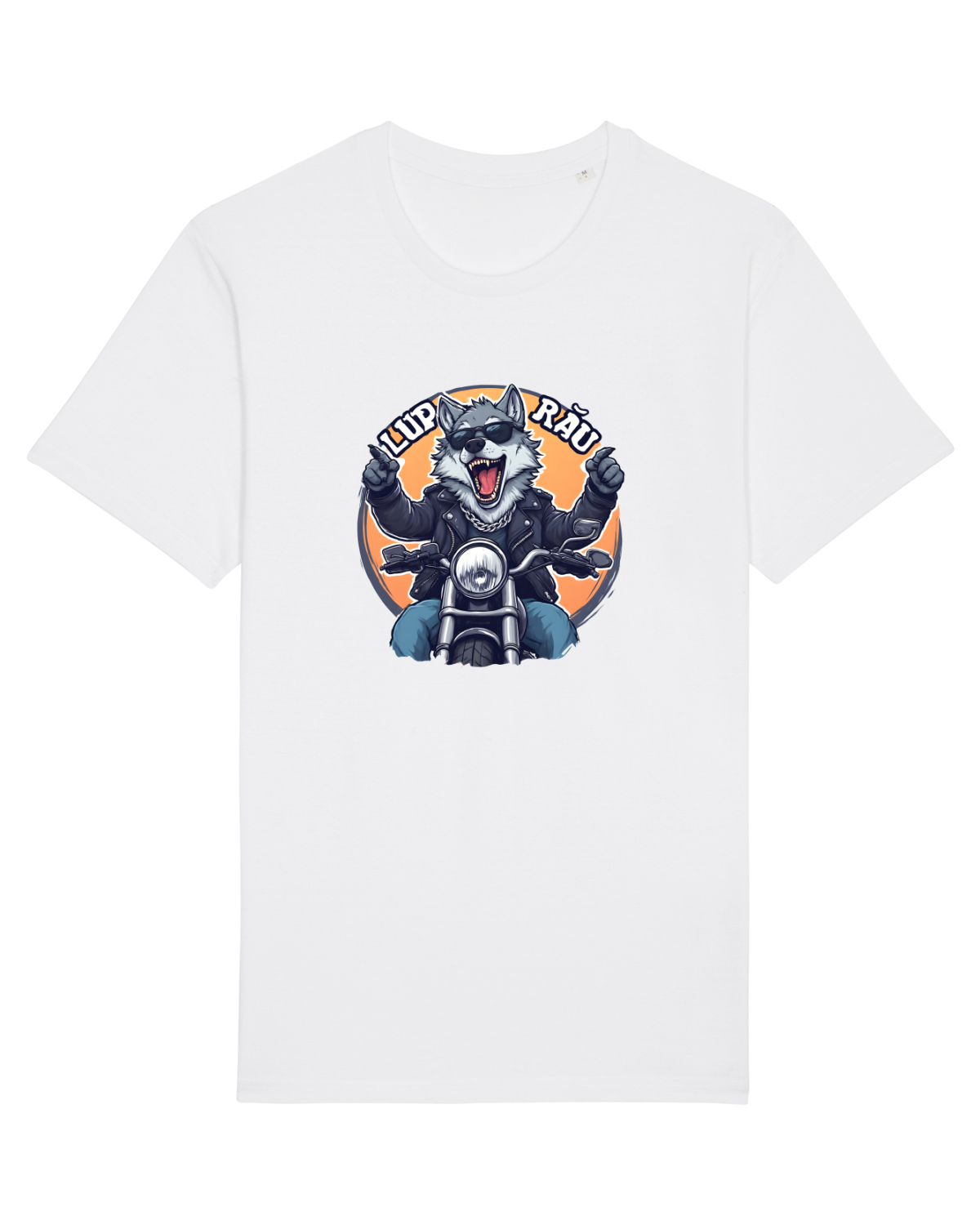 Tricou mânecă scurtă Unisex Rocker White