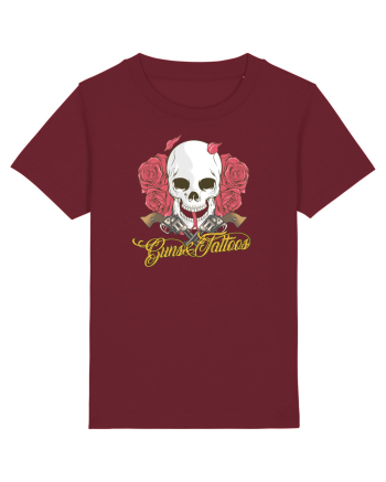 Guns & Tattoos Burgundy