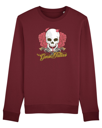 Guns & Tattoos Burgundy