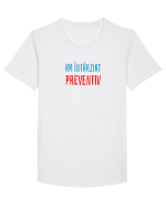 AM INTARZIAT PREVENTIV Tricou mânecă scurtă guler larg Bărbat Skater