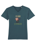 CA BABA SI MITRALIERA 3 Tricou mânecă scurtă guler V Bărbat Presenter