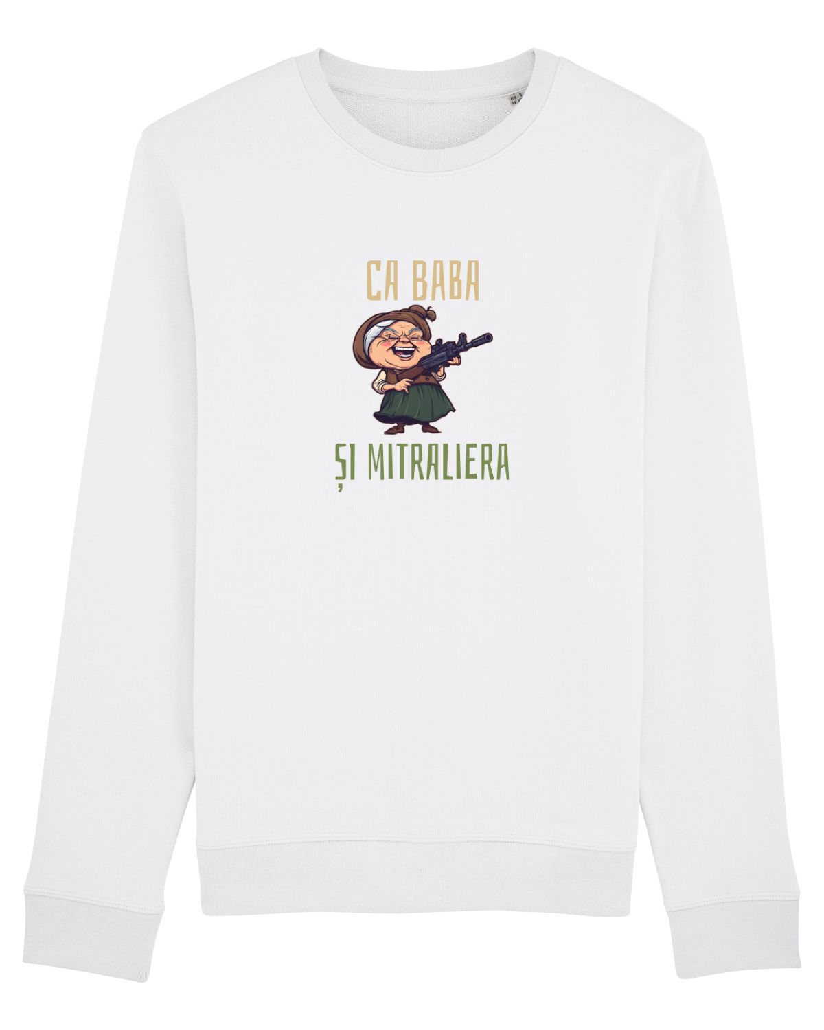 Bluză mânecă lungă Unisex Rise White