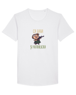 CA BABA SI MITRALIERA 3 Tricou mânecă scurtă guler larg Bărbat Skater