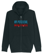 AM POTENTIAL, DAR NU IL FOLOSESC Hanorac cu fermoar Unisex Connector