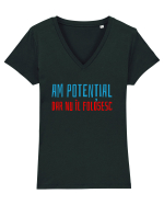 AM POTENTIAL, DAR NU IL FOLOSESC Tricou mânecă scurtă guler V Damă Evoker