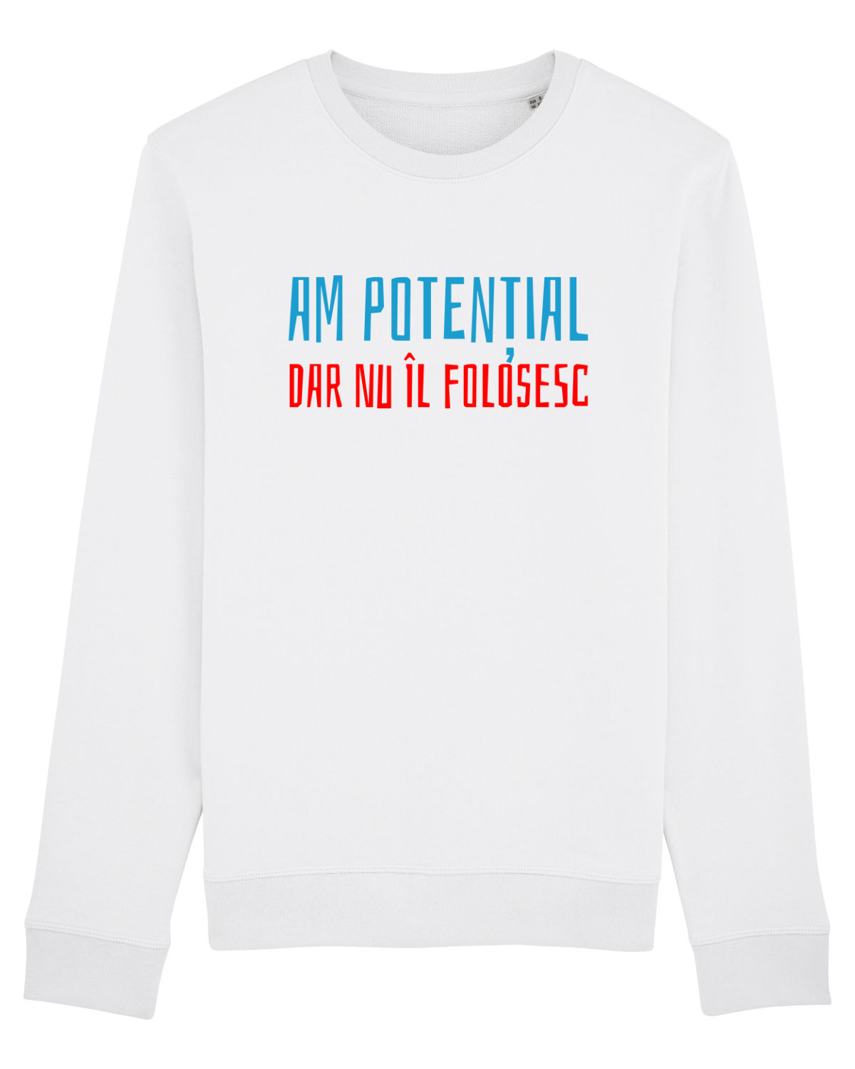 Bluză mânecă lungă Unisex Rise White