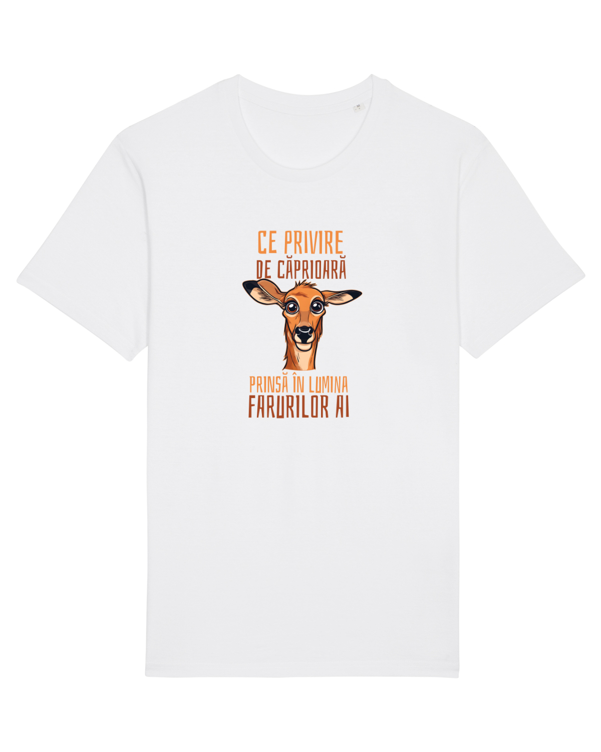 Tricou mânecă scurtă Unisex Rocker White