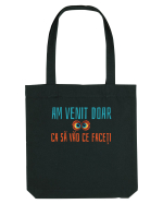 AM VENIT DOAR CA SA VAD CE FACETI 1 Sacoșă textilă