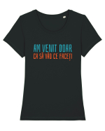 AM VENIT DOAR CA SA VAD CE FACETI 2 Tricou mânecă scurtă guler larg fitted Damă Expresser
