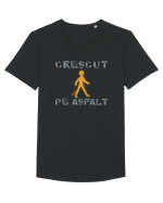 CRESCUT PE ASFALT 1 Tricou mânecă scurtă guler larg Bărbat Skater