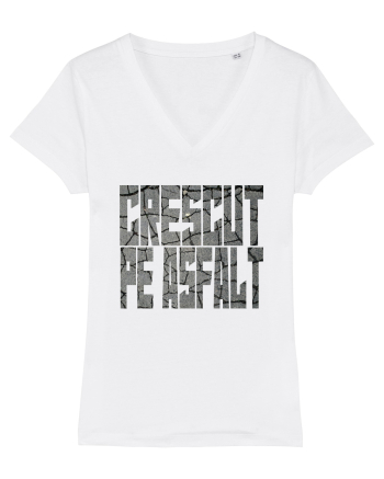 CRESCUT PE ASFALT 3 White