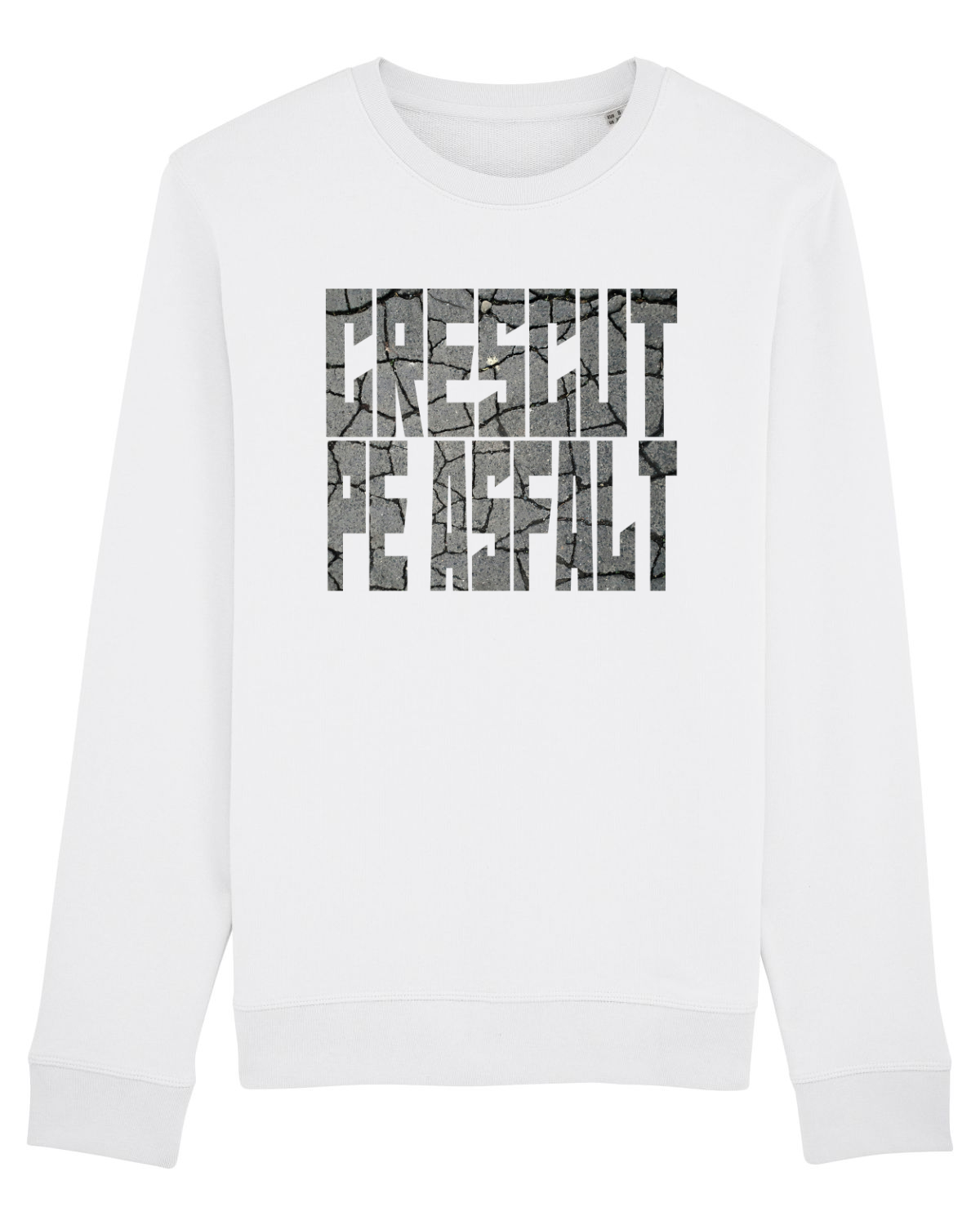 Bluză mânecă lungă Unisex Rise White