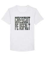 CRESCUT PE ASFALT 3 Tricou mânecă scurtă guler larg Bărbat Skater