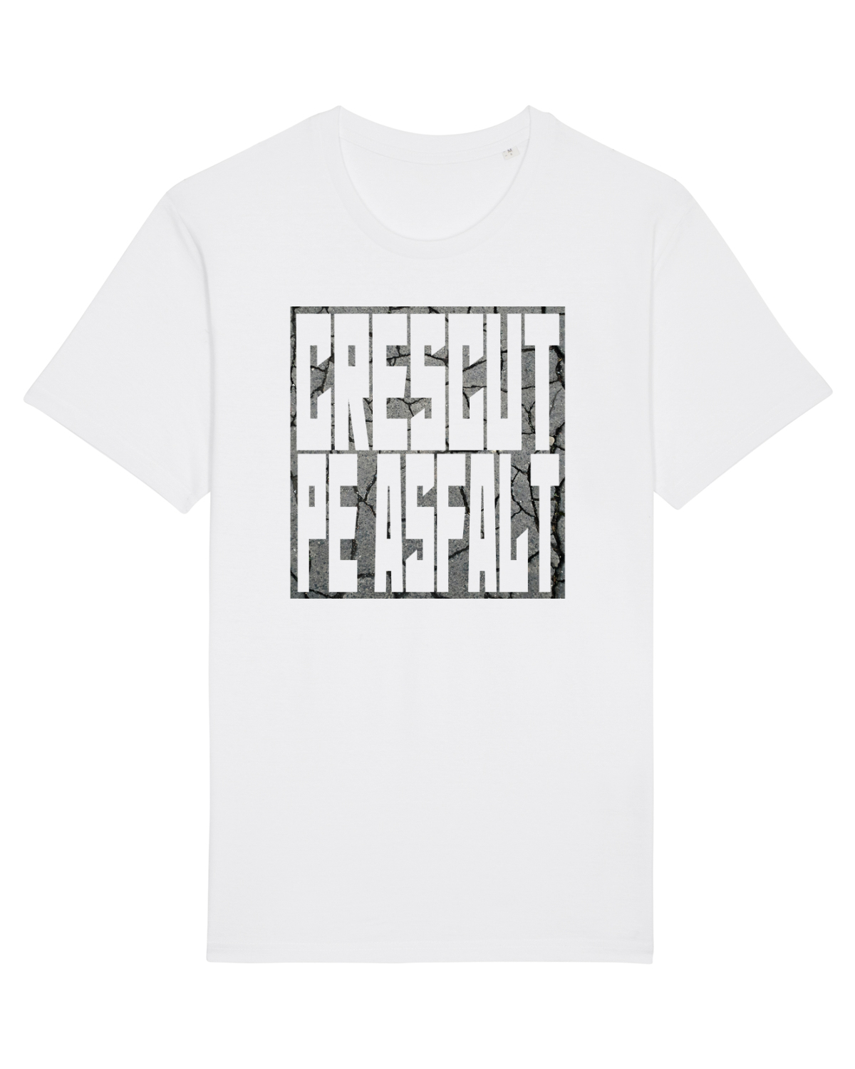 Tricou mânecă scurtă Unisex Rocker White