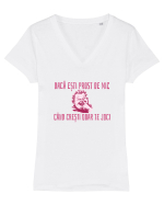 DACA ESTI PROST DE MIC, CAND CRESTI DOAR TE JOCI Tricou mânecă scurtă guler V Damă Evoker