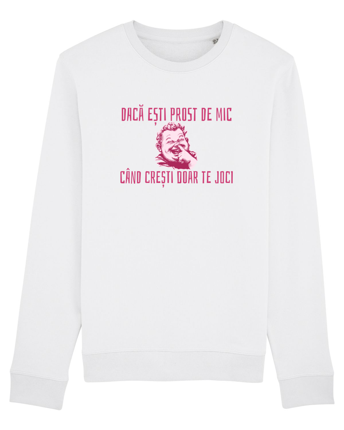 Bluză mânecă lungă Unisex Rise White