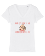 DACA ESTI PROST DE MIC, CAND CRESTI DOAR TE JOCI 3 Tricou mânecă scurtă guler V Damă Evoker