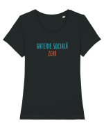 BATERIE SOCIALA ZERO - ANTISOCIAL Tricou mânecă scurtă guler larg fitted Damă Expresser