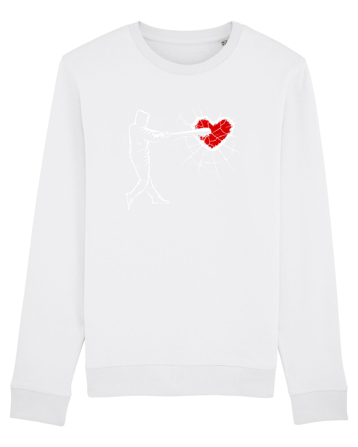 Bluză mânecă lungă Unisex Rise White
