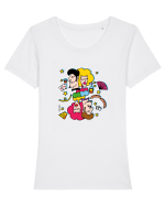 4 Sins (4 pacate) Tricou mânecă scurtă guler larg fitted Damă Expresser