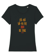 FA-MA SA-MI FIE DOR DE TINE (DISPARI) Tricou mânecă scurtă guler larg fitted Damă Expresser