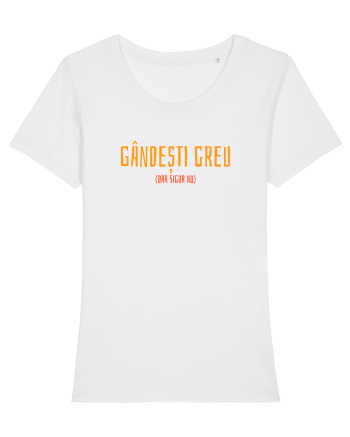 GANDESTI GREU (DAR SIGUR NU) White