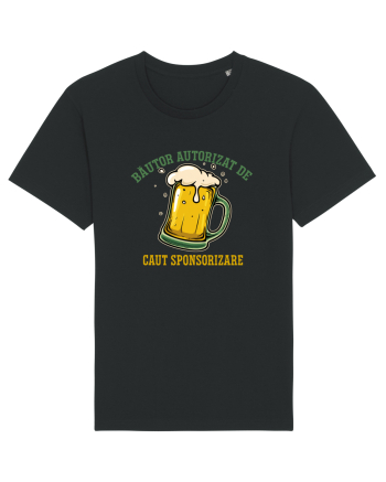 BAUTOR AUTORIZAT DE BERE, CAUT SPONSORIZARE Tricou mânecă scurtă Unisex Rocker