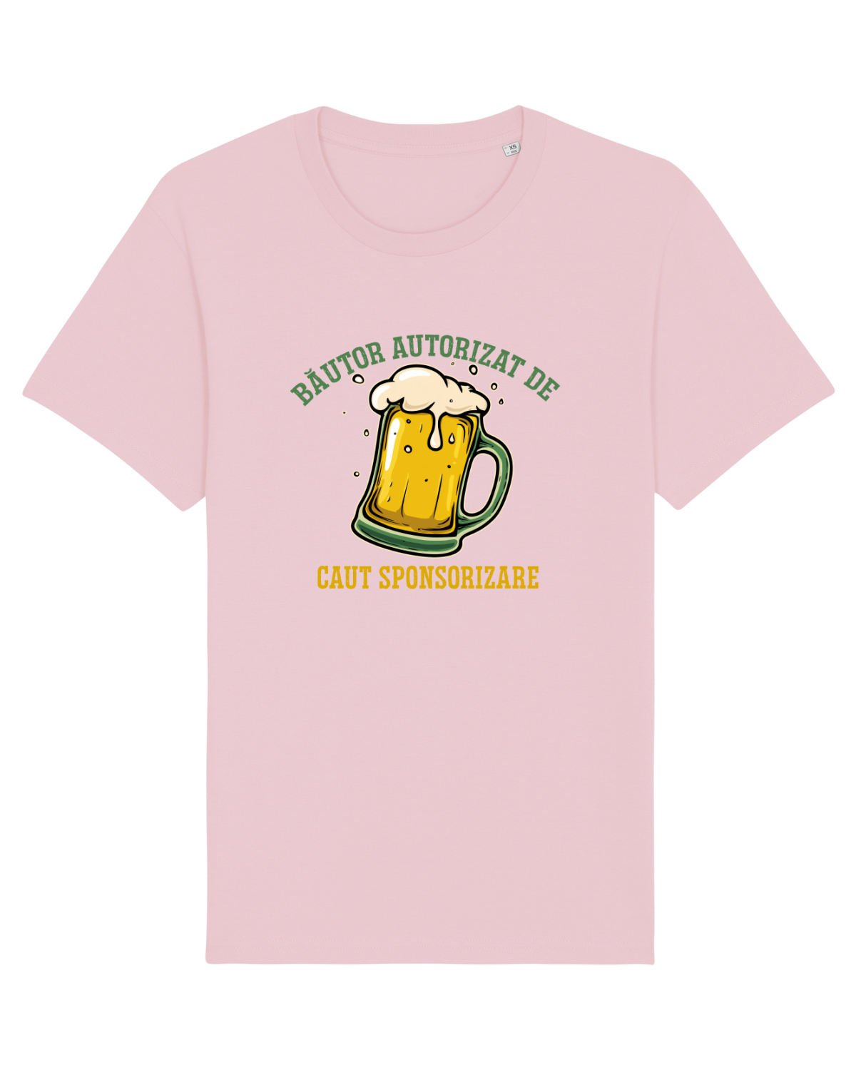 Tricou mânecă scurtă Unisex Rocker Cotton Pink
