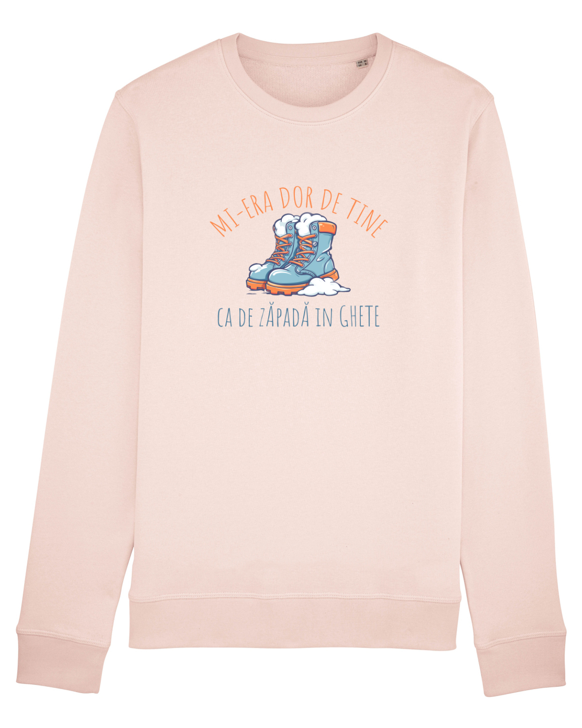 Bluză mânecă lungă Unisex Rise Candy Pink