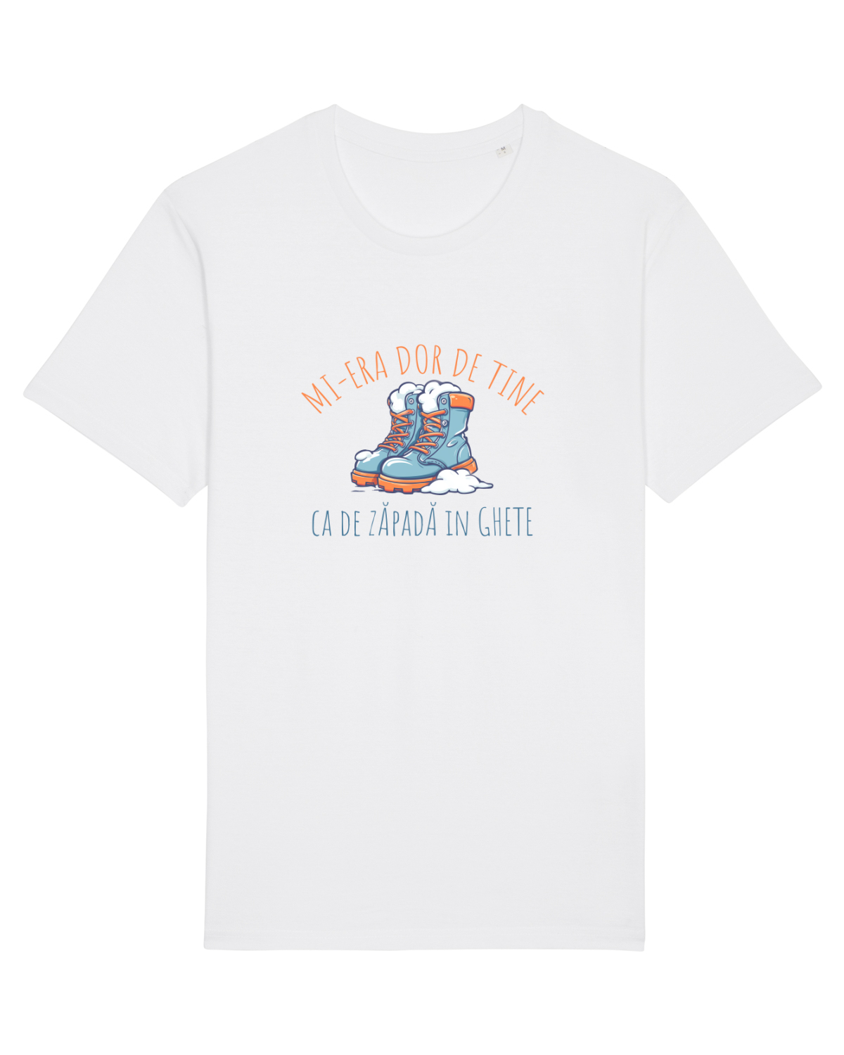 Tricou mânecă scurtă Unisex Rocker White