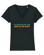 MI-ERA DOR DE TINE... PANA TE-AM VAZUT Tricou mânecă scurtă guler V Damă Evoker
