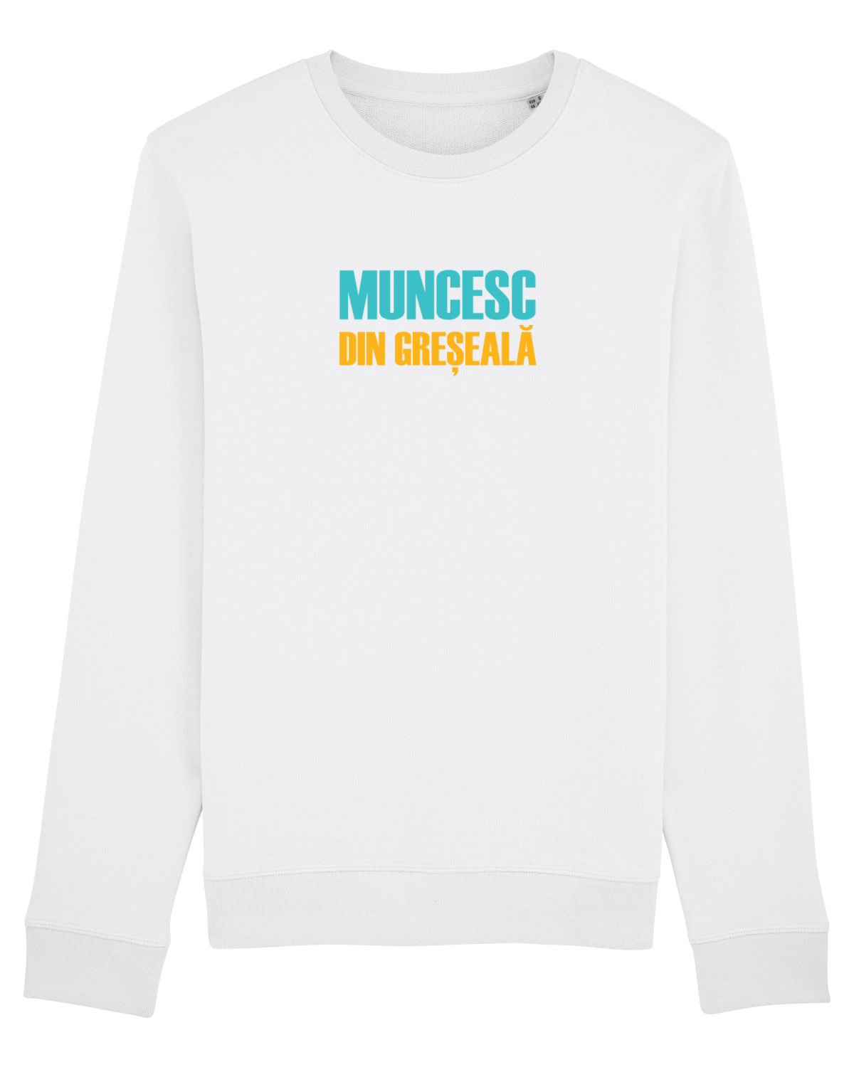 Bluză mânecă lungă Unisex Rise White