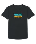 MUNCESC DIN GRESEALA Tricou mânecă scurtă guler larg Bărbat Skater