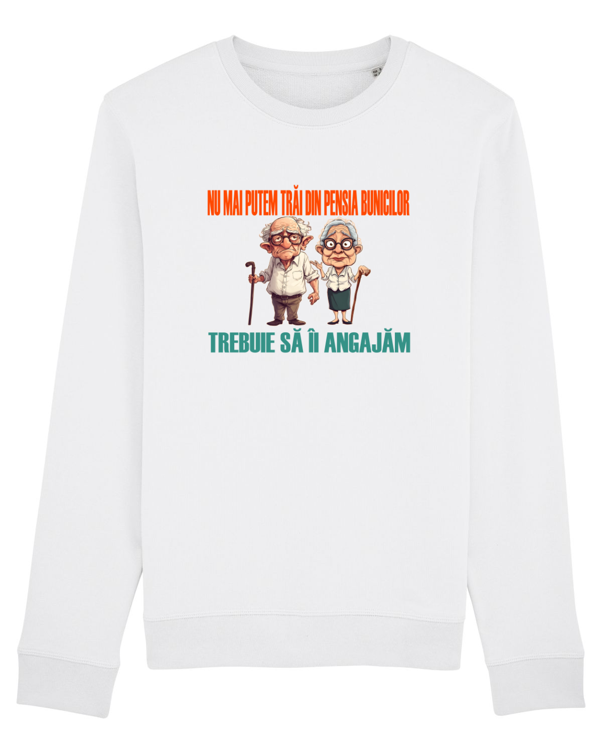 Bluză mânecă lungă Unisex Rise White