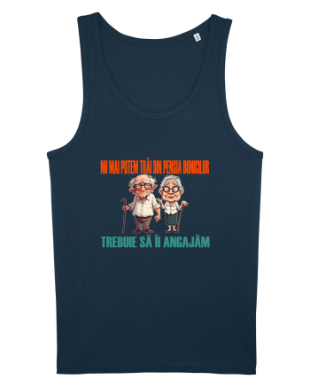 NU MAI PUTEM TRAI DIN PENSIA BUNICILOR... TREBUIE SA II ANGAJAM Navy