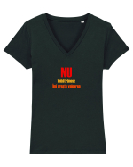NU IMBATRANESC, IMI CRESTE VALOAREA Tricou mânecă scurtă guler V Damă Evoker