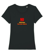 NU IMBATRANESC, IMI CRESTE VALOAREA Tricou mânecă scurtă guler larg fitted Damă Expresser