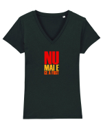 NU MAI E CE A FOST ... Tricou mânecă scurtă guler V Damă Evoker