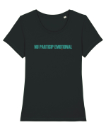 NU PARTICIP EMOTIONAL Tricou mânecă scurtă guler larg fitted Damă Expresser