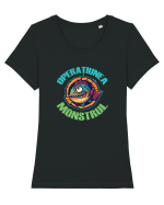 OPERATIUNEA MONSTRUL - PESCUIT -PESCAR 1 Tricou mânecă scurtă guler larg fitted Damă Expresser