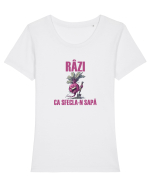 RÂZI CA SFECLA - N SAPA Tricou mânecă scurtă guler larg fitted Damă Expresser