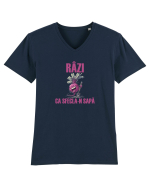RÂZI CA SFECLA - N SAPA Tricou mânecă scurtă guler V Bărbat Presenter