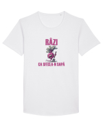 RÂZI CA SFECLA - N SAPA Tricou mânecă scurtă guler larg Bărbat Skater