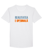 REALITATEA E OPTIONALA Tricou mânecă scurtă guler larg Bărbat Skater