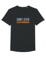 SUNT ATEU, SLAVA DOMNULUI! Tricou mânecă scurtă guler larg Bărbat Skater