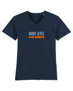 SUNT ATEE, SLAVA DOMNULUI! Tricou mânecă scurtă guler V Bărbat Presenter