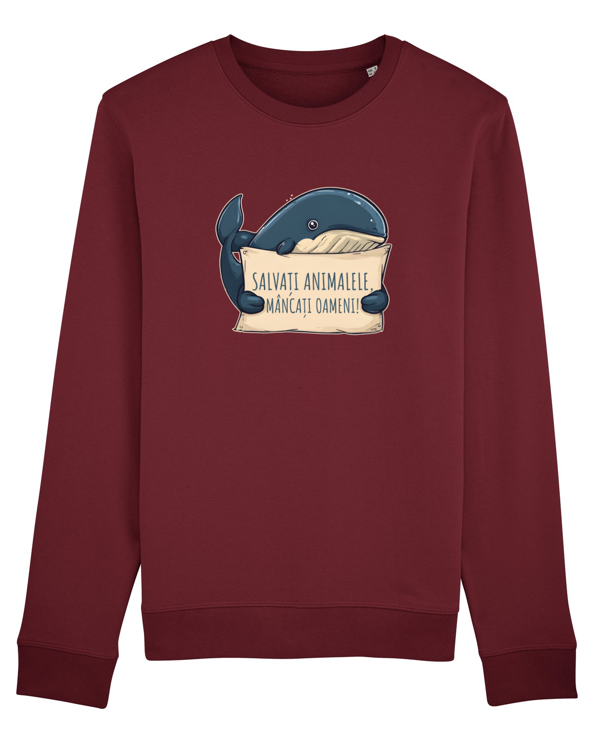 Bluză mânecă lungă Unisex Rise Burgundy