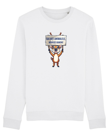 SALVATI ANIMALELE, MANCATI OAMENI - umor absurd - cerb / caprioara White